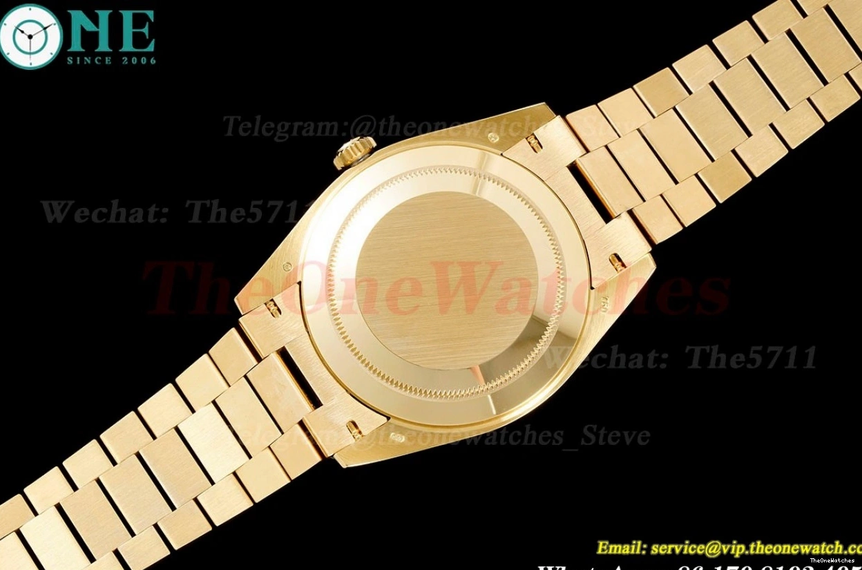 Textured DayDate Dial YG EWF YG 40mm A2836 Silver 0327